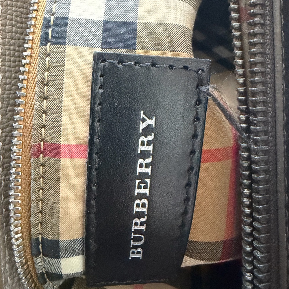 Burberry Brown Leather Tote - Picture 10 of 10